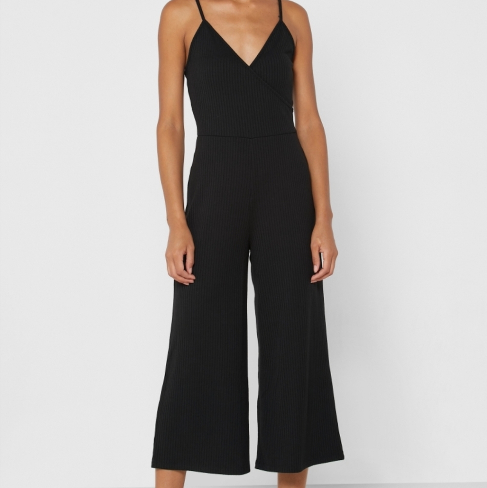 Forever 21 Ribbed Culotte Jumpsuit